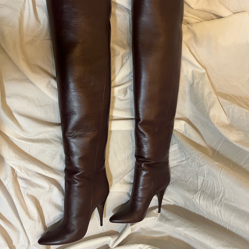 NEW. YSL Kiki Over the Knee Boots. Unworn! Size 6.5. Open to offers!!!